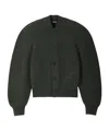 Jacquemus Le Cardigan Pallone In Wool And Cashmere In Green