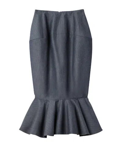 Jacquemus The Palmier Skirt In Gray