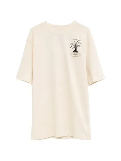 Jacquemus Palmier Embroidered T-shirt In White