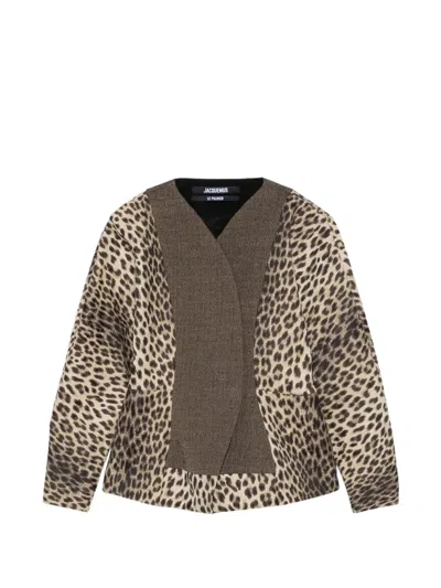 Jacquemus The Paloma Jacket In Animal Print