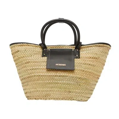 Jacquemus Le Panier Soleil Bucket Bag In Black