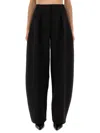Jacquemus Wide-leg Casual Pants In Black