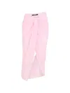 Jacquemus High Waist Draped Asymmetric Ruched Skirt In Pink