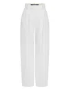 Jacquemus Le Pantalon Ovalo Trousers In White