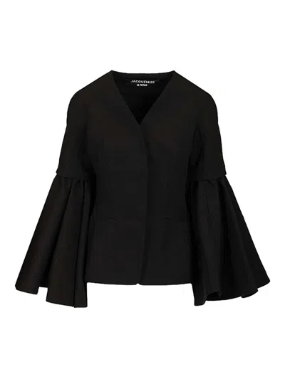 Jacquemus The Paysan Robe In Black