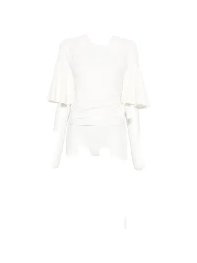 Jacquemus The Paysan Ruffled Top In White