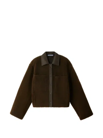 Jacquemus The Pelu Shearling Jacket In Brown