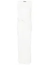Jacquemus The Peplo Maxi Dress In White