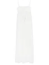 Jacquemus La Robe Peplo Empire Maxi Dress In White