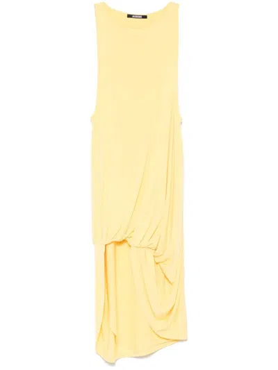 JACQUEMUS JACQUEMUS THE PEPLO SHORT DRESS