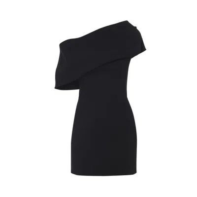 JACQUEMUS THE PESCE BLACK POLYESTER MINI DRESS