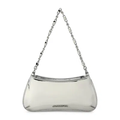 Jacquemus The Petit Bisou Chaine Handbag Women In Silver