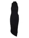 Jacquemus Womens Black Piazza Draped Stretch-woven Maxi Dress Xs In Black