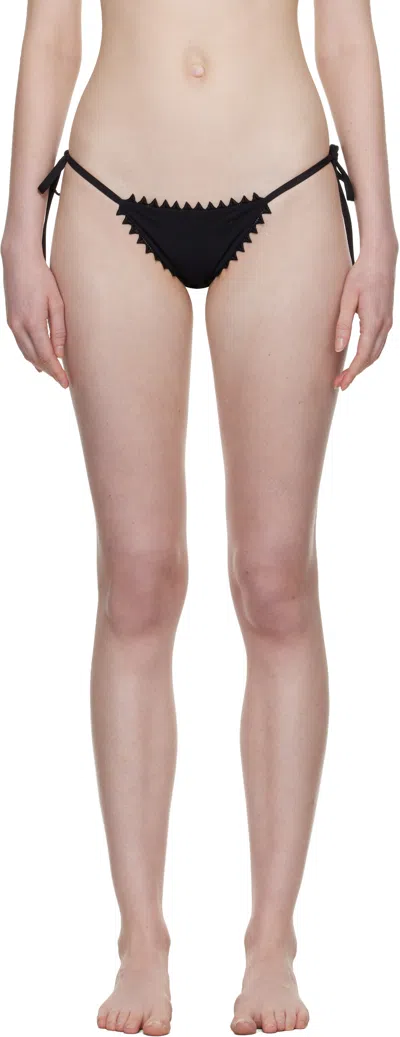 Jacquemus 'the Picot' Bikini Bottom In Black