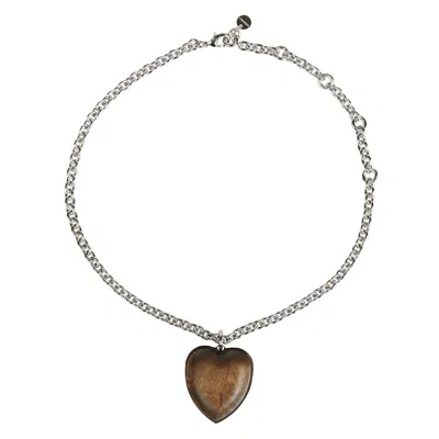 Jacquemus The Pietra Necklace In Silver