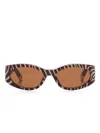 Jacquemus Les Lunettes Ovalo In 褐色