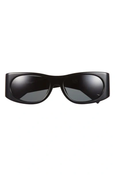 Jacquemus The Pilota Sunglasses In Black