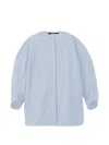 Jacquemus La Chemise Pittore Cotton-poplin Blouse In Blue