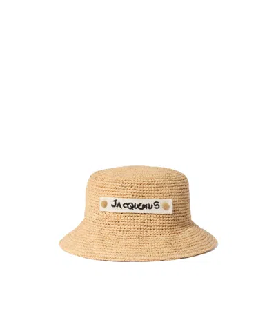 Jacquemus The Plage Bucket Hat In Brown