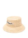 Jacquemus The Plage Logo-patch Raffia Hat In Pattern