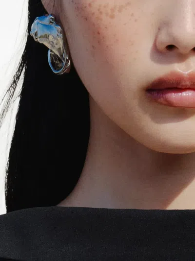 Jacquemus The Poisson Sculpted Earrings In Pink