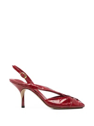 Jacquemus The Poisson Slingback Sandals In Red