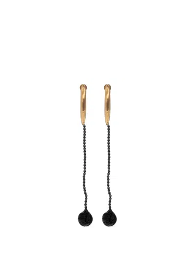 Jacquemus The Poissons-lunes Moonfish Earrings In Black