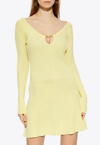 JACQUEMUS THE PRALÙ SCALLOPED MINI DRESS