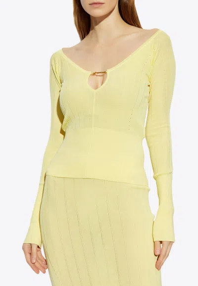 JACQUEMUS THE PRALÙ SCALLOPED TOP