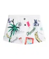 Jacquemus Le Maillot Puntini Swim Shorts In Off White