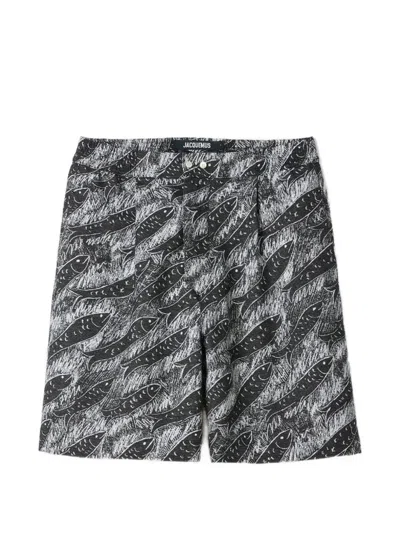 Jacquemus The Pyjama Elasticated-waist Shorts In Black