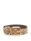 Jacquemus Printed Leather Gift Belt In Neutrals