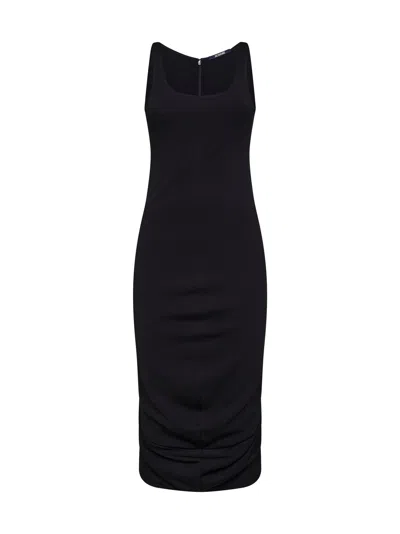 Jacquemus The Regata Midi Dress In Black