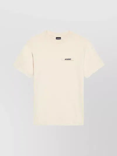 JACQUEMUS THE RIBBED CREW NECK T-SHIRT