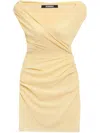 Jacquemus La Rita Draped Off-the-shoulder Mini Dress