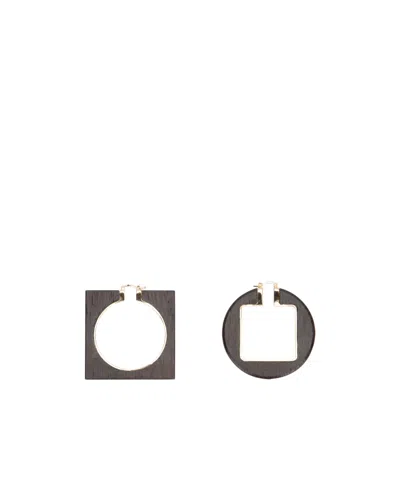 JACQUEMUS JACQUEMUS THE ROND CARRÉ HOOPS EARRINGS