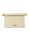 Jacquemus Rolled Top Rectangular Shoulder Bag In Red