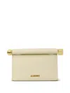 Jacquemus Rolled Top Rectangular Shoulder Bag In White