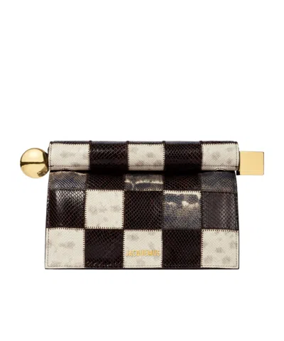 Jacquemus The Rond Carré Clutch In Black