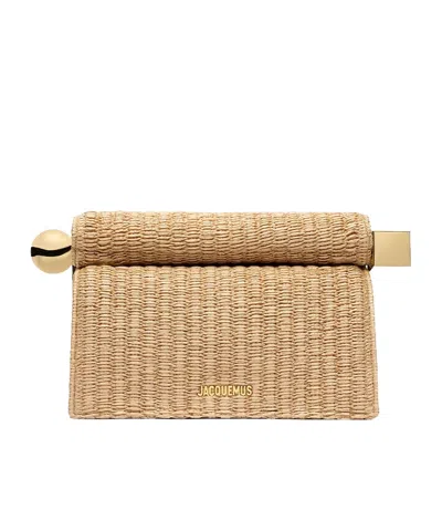 Jacquemus The Rond Carre Clutch In Pattern