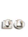 Jacquemus The Rond Carré Earrings In Silver