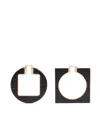 Jacquemus The Rond Carré Hoop Earrings In Gold