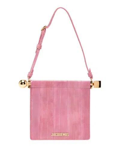 Jacquemus Le Porte Rond Carre Pouch In Pink