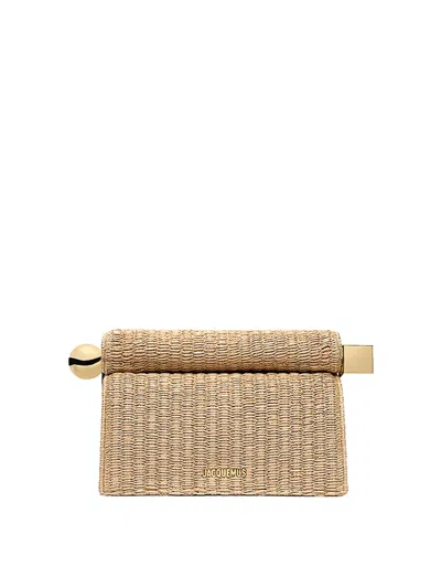 Jacquemus The Rond Carre Pochette In Brown