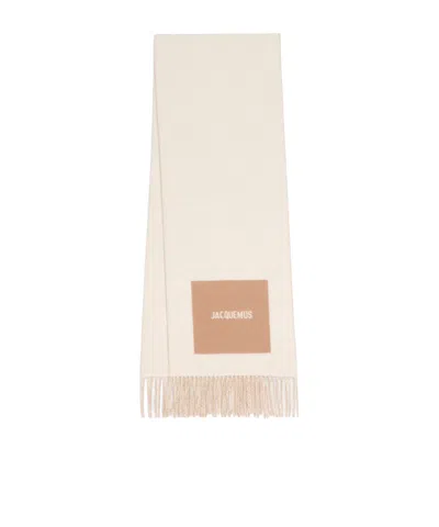 Jacquemus The Rond Carré Scarf In Neutral