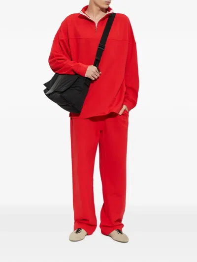 Jacquemus The Rond Carré Sweatpants In Red