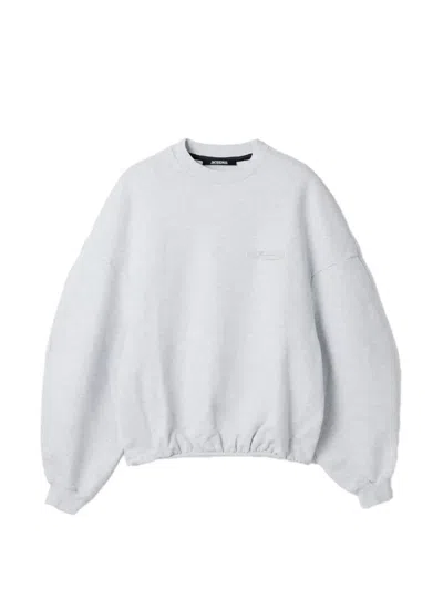 Jacquemus Long-sleeved Sweatshirt In Gray