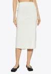 Jacquemus The Sablier High-waist Pencil Skirt In White