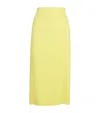 Jacquemus Sablier High-rise Midi Skirt In Yellow