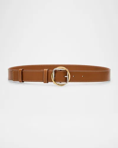 Jacquemus The Salon Buckled Leather Belt In Brown